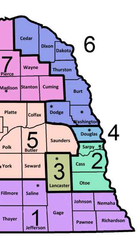 County and Court District Map